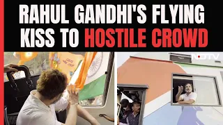Bharat Jodo Nyay Yatra | Rahul Gandhi's Flying Kisses For Assam Crowd Shouting "Modi, Modi"