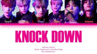 Xdinary Heroes "KNOCK DOWN"  (Han/Rom/Eng Color Coded Lyrics)