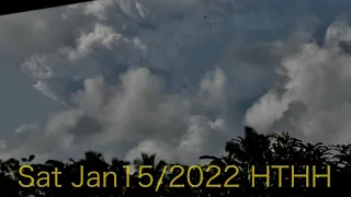 Tonga Volcanic Eruption as seen from Tonga 73 Kilometers Away