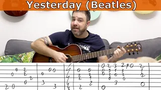 Fingerstyle Tutorial: Yesterday (Beatles) | Fingerstyle Guitar Lesson w/ TAB