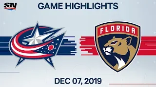 NHL Highlights | Blue Jackets vs Panthers – Dec. 7, 2019