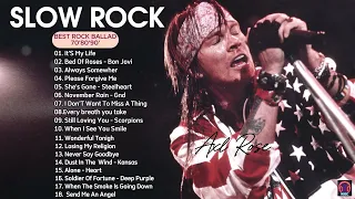 Nirvana, Scorpions, Bon Jovi, Led Zeppelin, Aerosmith, Metallica 🔥 Best Slow Rock Ballads Songs