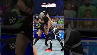 Sonya Deville delivers multiple kicks and Knee Strike on Liv Morgan | #WWE2K23