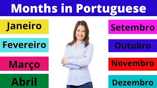Months of the Year in Portuguese. Important for Beginners. Portuguese lessons.