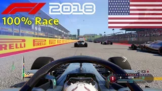 F1 2018 - 100% Race @ Circuit of the Americas, USA in Hamilton's Mercedes