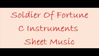 Soldier of Fortune C Instrument Sheet Music