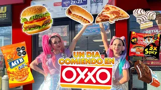 Comiendo todo un día en el Oxxo Gaby y Gilda