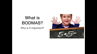 BODMAS Order of operations - What is it and how do you do it?