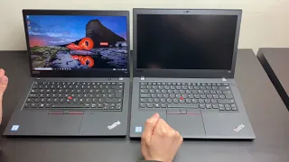 Lenovo ThinkPad T490 & T480 side by side video