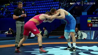 Final 3-5 FS 86 kg ALFES DOLIDZE (UKR) - ANDRIAN GROSUL (MDA)