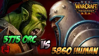 5775 MMR Orc vs 5860 MMR Human (Reforged Warcraft 3 ) - 1440p