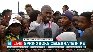 Young girl's heartfelt message to #Springboks captain Siya Kolisi