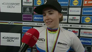 Blanka Vas - Interview at the finish - Women's Glasgow UCI World Championships 2023