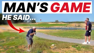 STUPID GOLFER Speaks Too Soon !