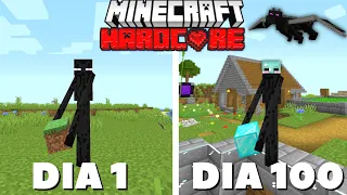 Eu sobrevivi 100 dias como um ENDERMAN no Minecraft Ultra Hardcore