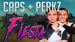 G2 CAPS - DUO BOTLANE W/ PERKZ - Caps Stream Highlights