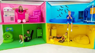 Vlad et Niki quatre couleurs défi playhouse