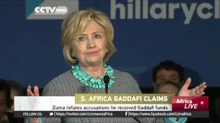 South Africa's President Zuma refutes claims he received Gaddafi funds