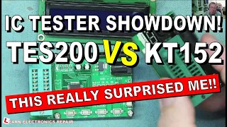 IC Chip Tester Review TES200 vs KT152 This really Surprised me! 4000 74 7400 series & op amp test