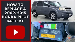 How to Change Your Honda Pilot Battery Without Losing Memory
