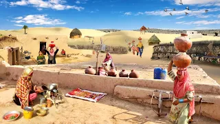 Desert Woman Village Life | Traditional Pakistan Village Life | Desert last village