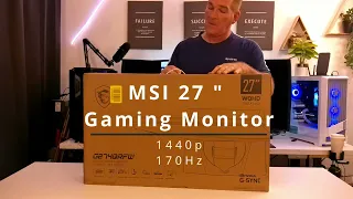 Unboxing The MSI 27" 2K Gaming Monitor/ MSI G274QRFW