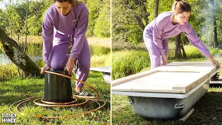 Building a DIY Hot Tub: You Won't Believe What I Used for Materials! | Backyard Project