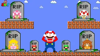 Mario R.I.P All Team Skeleton: Sorry Peach, Daisy... Please Comeback | Game Animation