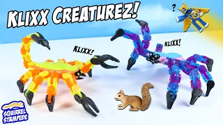 Klixx Creaturez Spider & Scorpion vs Stikbot Legendz Click Connect Animate Zing Figure Review