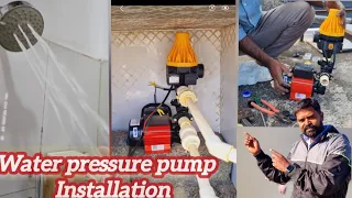 water pressure pump installation #plumbingwork in Tamil