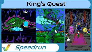 King's Quest: Quest for the Crown (SCI) "Any%"  in 09m 51s | Speedrun [Amiga]