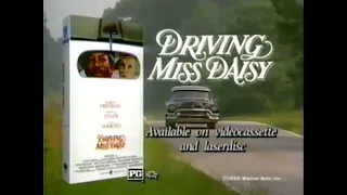 Driving Miss Daisy VHS Release Ad (1990)