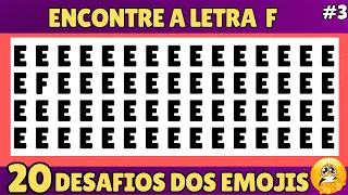 🙊ENCONTRE A LETRA O SIMBOLO E EMOJI DIFERENTE | quiz dos emojis + jogo da memoria