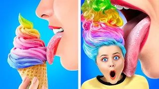 WENN ESSEN MENSCHEN WÄREN || Lustige Streiche und Snack-Hacks auf 123 GO Like!