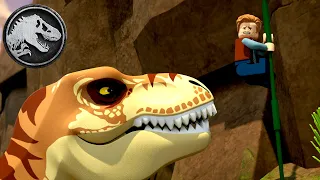 ¡No mires hacia abajo! El problema del acantilado | LEGO JURASSIC WORLD: LA EXHIBICIÓN SECRETA