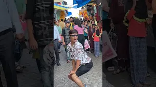 naino mein Sapna😝😂 crazy dance video in public 🤣💯 #shortvideo #short #youtubeshorts #viral