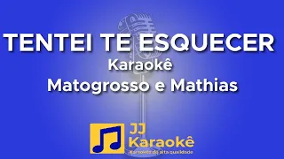 Tentei te esquecer - Matogrosso e Mathias - Karaokê com 2ª voz (cover)