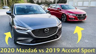 Compare | 2020 Mazda6 Touring vs 2019 Honda Accord Sport with Jonathan Sewell Sells