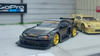 HOW TO CUSTOM HOTWHEELS NISSAN SILVIA LBWK BLACK #diecast #hotwheels #toys #hotwheelscustom #car