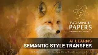 AI Learns Semantic Style Transfer | Two Minute Papers #177