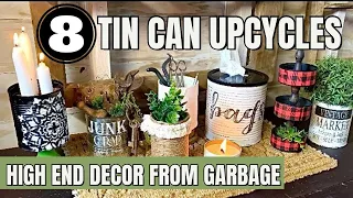 Upcycle Tin Cans / Creative Recycling Ideas for Fun Decor!