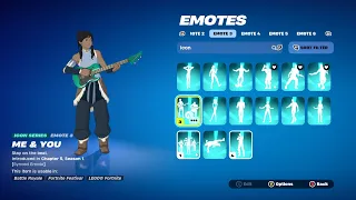 Fortnite "Korra" Outfit Showcased With All My Icon Emotes!