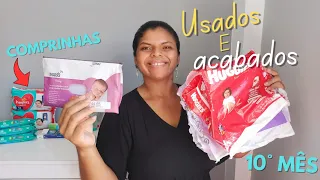 USADOS E ACABADOS DO 10°MÊS TUDO QUE O BEBÊ USOU EM ABRIL