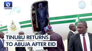 Tinubu Returns To Abuja After Eid Holiday In Lagos