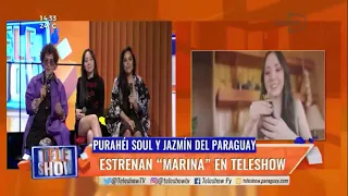Purahéi Soul y Jazmín del Paraguay estrenan "Marina" en #TeleShow 😍✨