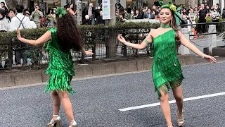 St. Patrick's Day Parade 2024 - The Biggest Irish Event in Japan, Omotesandō Avenue, Tokyo, 4k HDR