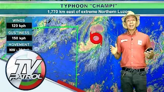 Naging typhoon na ang bagyong Champi na nasa labas pa ng PAR | TV Patrol