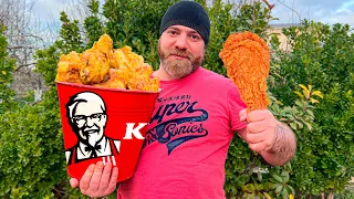 I Cooked A Huge KFC Bucket of Chicken Wings and Legs! Unrealistically Crispy and Delicious