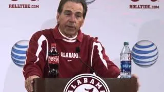 Nick Saban remembers learning while injured in high school (March 21, 2016)