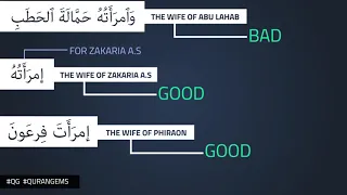 Imraa Vs Zauj : Linguistic Miracles of Quran